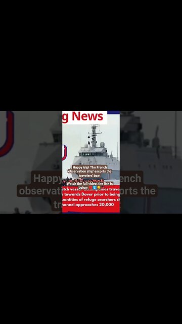 Happy trip! French observation shipA boat accompanies travelers