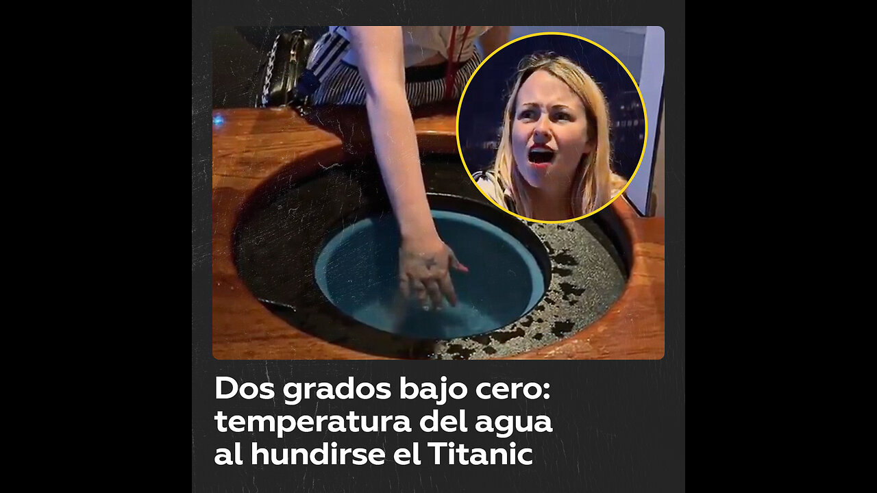 En un museo de EE.UU. puedes sentir la temperatura del agua al hundirse el Titanic