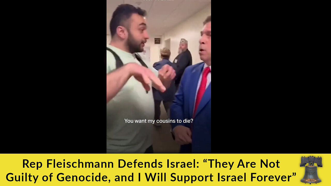 Rep Fleischmann Defends Israel: “They Are Not Guilty of Genocide, and I Will Support Israel Forever”