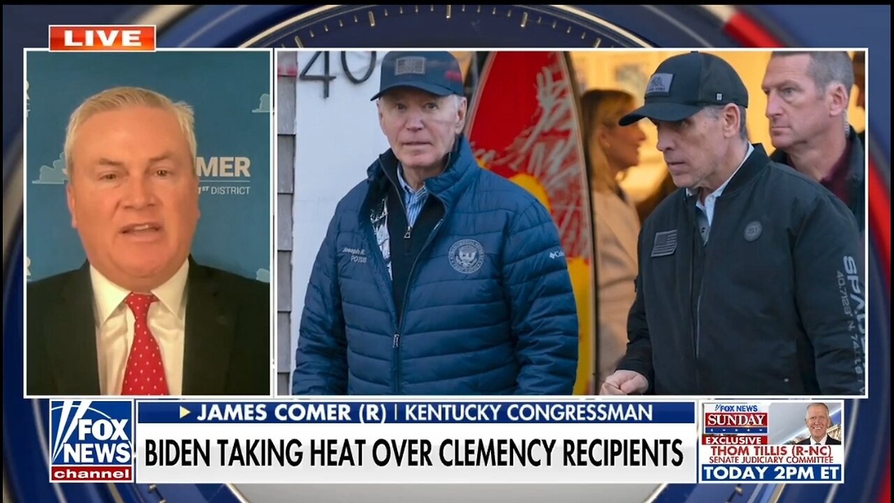 Rep James Comer: Joe's Hunter Pardon Is An Admission Of Guilt