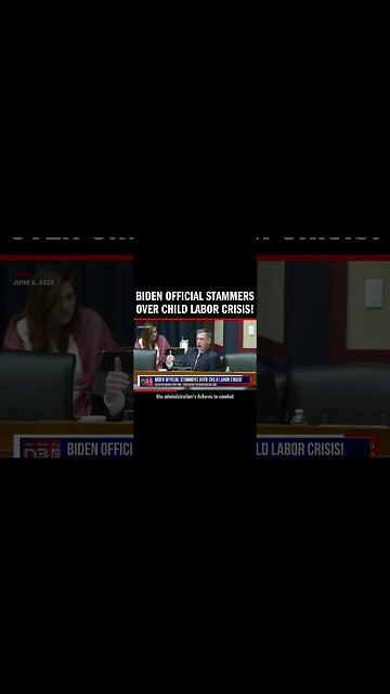 Biden Official Stammers over Child Labor Crisis!