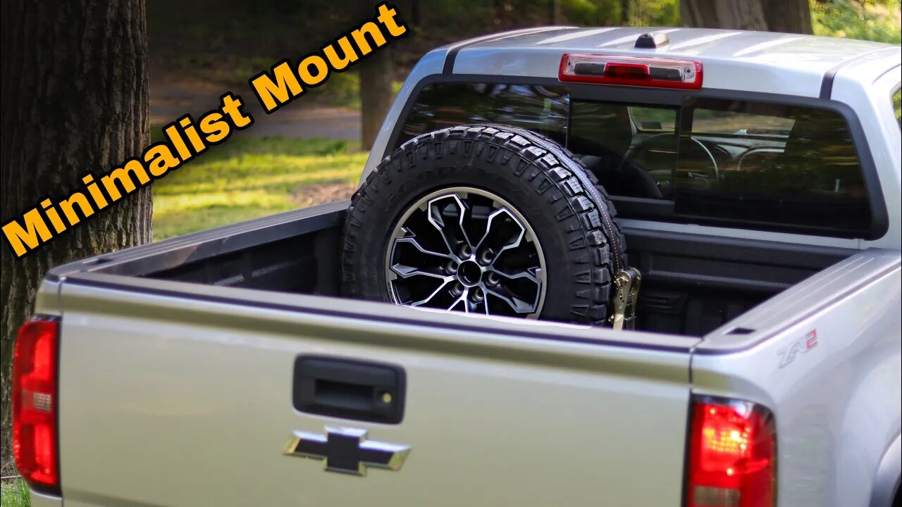 Colorado ZR2 Bed Mounted Spare Tire Install - 589 Fabrication