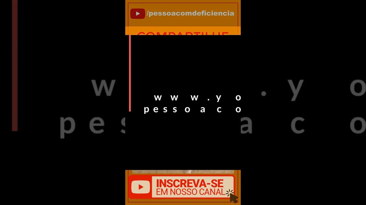 Vamos ver se o youtube vai mostrar este vídeo sobre Pessoa com deficiência