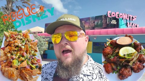 Coconuts On The Beach At Cocoa Beach Florida. Eating By The Beach What More Could You Ask for?