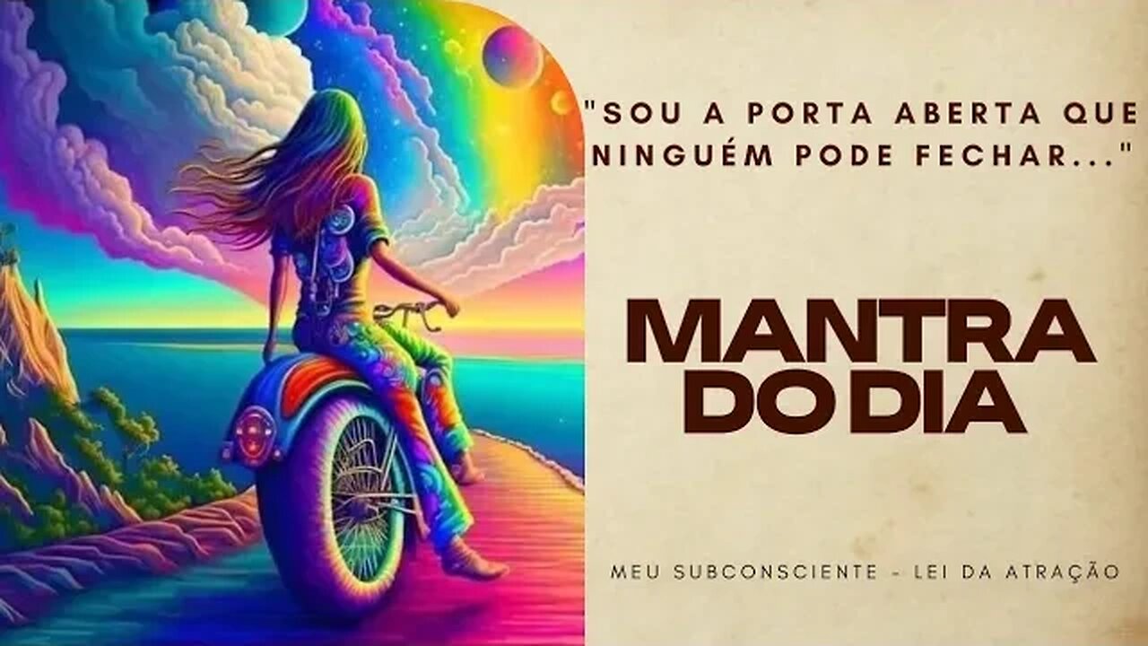 MANTRA DO DIA - SOU A PORTA ABERTA QUE NINGUÉM PODE FECHAR #mantra #espiritualidade #mantradodia