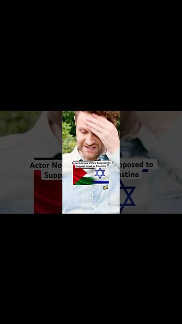Actor Not Sure if He’s Supposed to Support Israel of Palestine #short