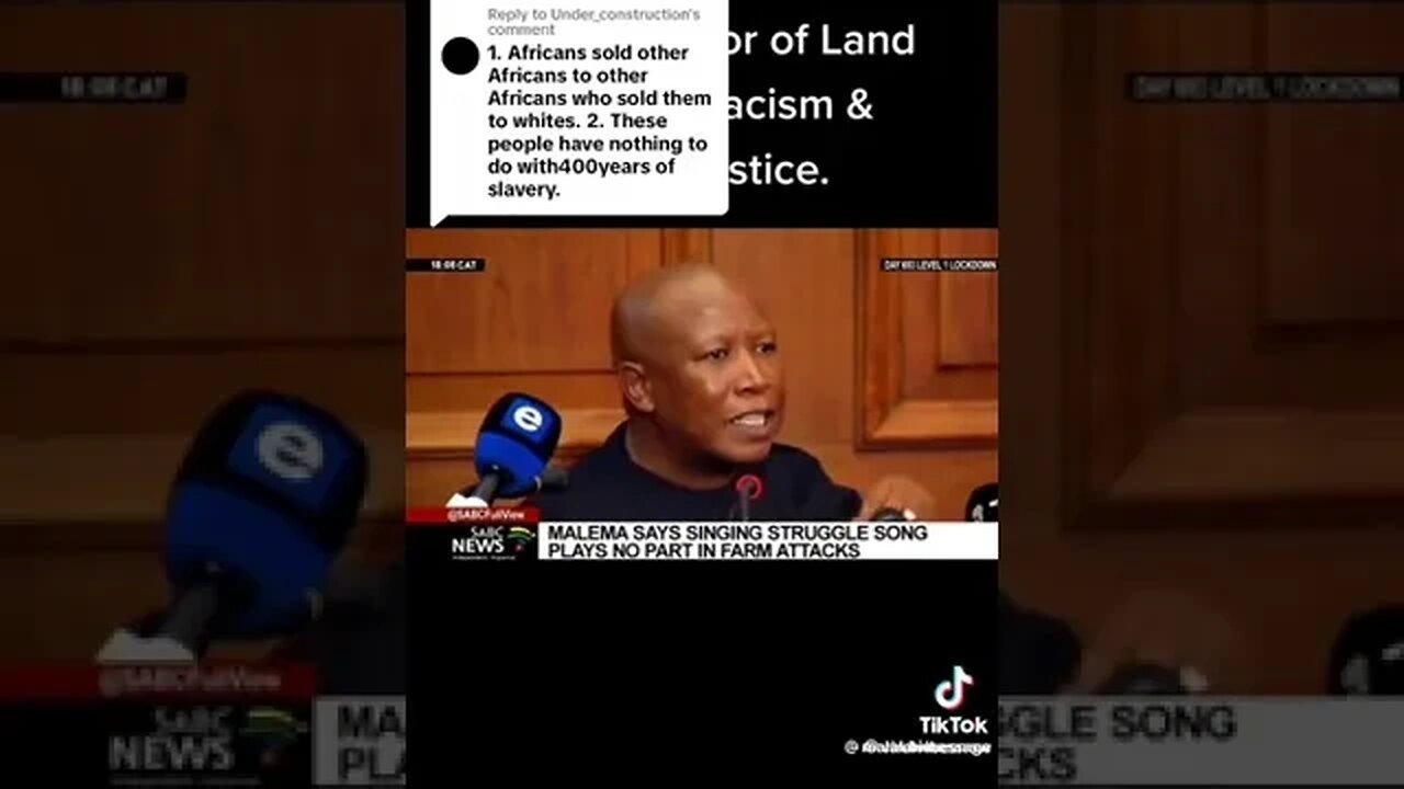 How #SouthAfrica #JuliusMalema Speaks #Truth! #Slavery #Trauma #Politics