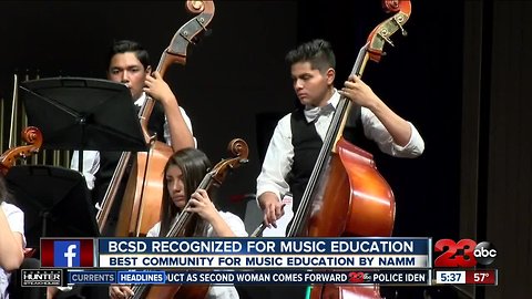 BCSD honored for music education