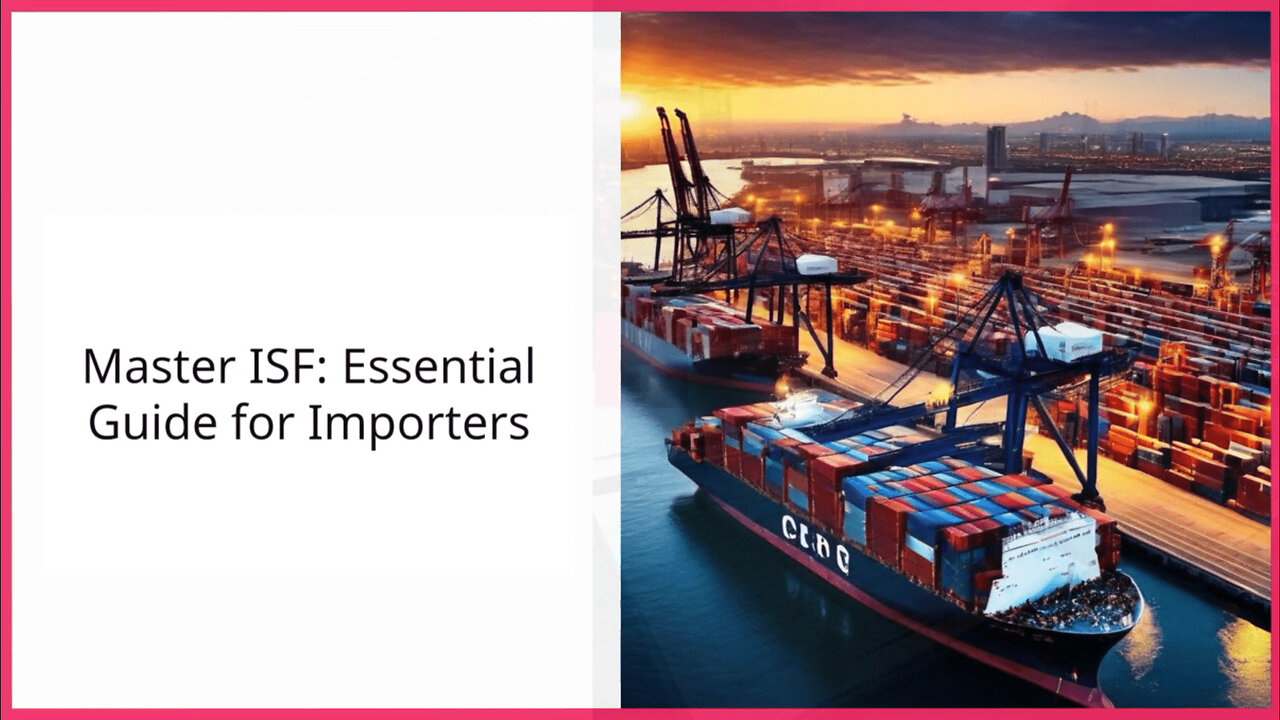 Mastering the Importer Security Filing: Your Key to Smoother Customs Clearance