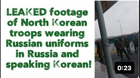 ❗️LEAKED footage of North Korean troops wearing Russian uniforms in Russia and speaking Korean!