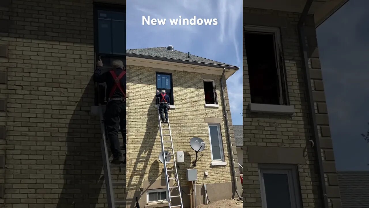 New windows in our farm house! 🧡🔥👊🏼