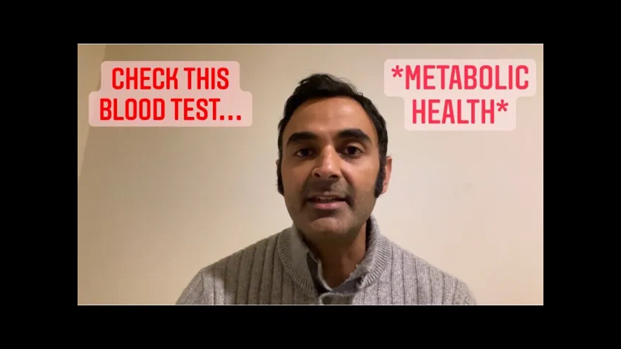 Every adult: Please get THIS blood test to check your METABOLIC HEALTH