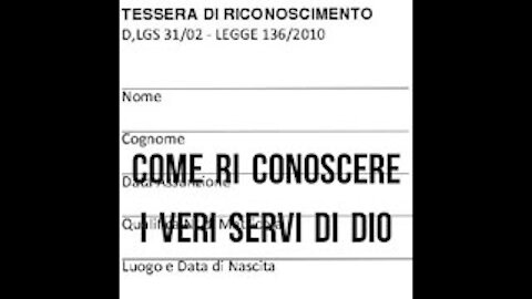 RI- CONOSCERE I SERVI DI DIO.. COME SI RI- CONOSCONO?? 30-10-20. ELISEO BONANNO.