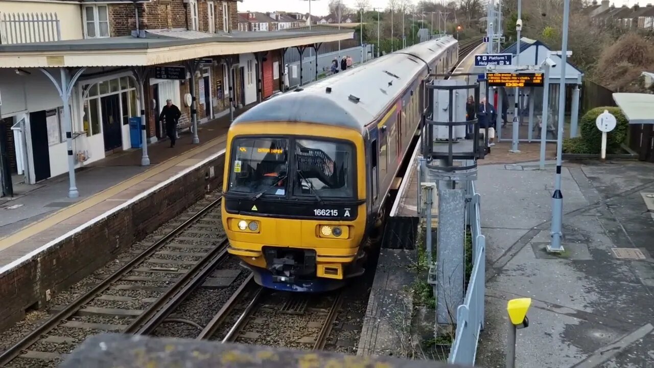 Trainspotting at Cosham Train Station near Portsmouth, Hampshire, UK.
