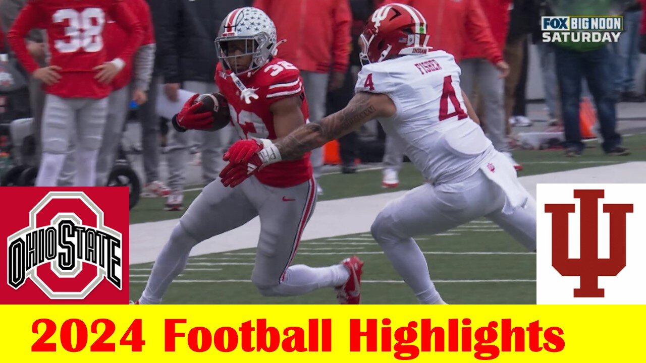 #5 Indiana vs #2 Ohio State Football Game Highlights 11 23 2024