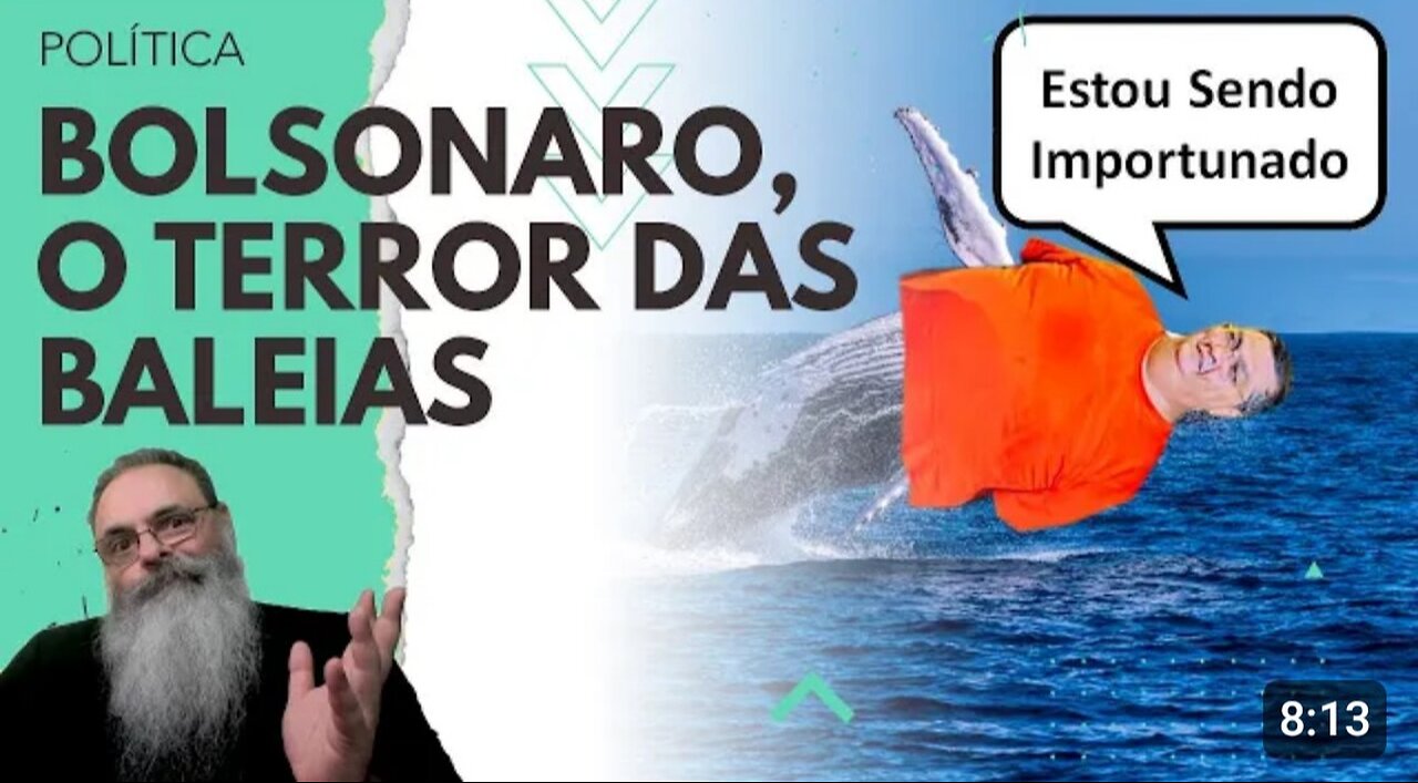 PF está INVESTIGANDO BOLSONARO por IMPORTUNAÇÃO de BALEIA, mas BALEIA IMPORTUNADA não libera VÍDEOS