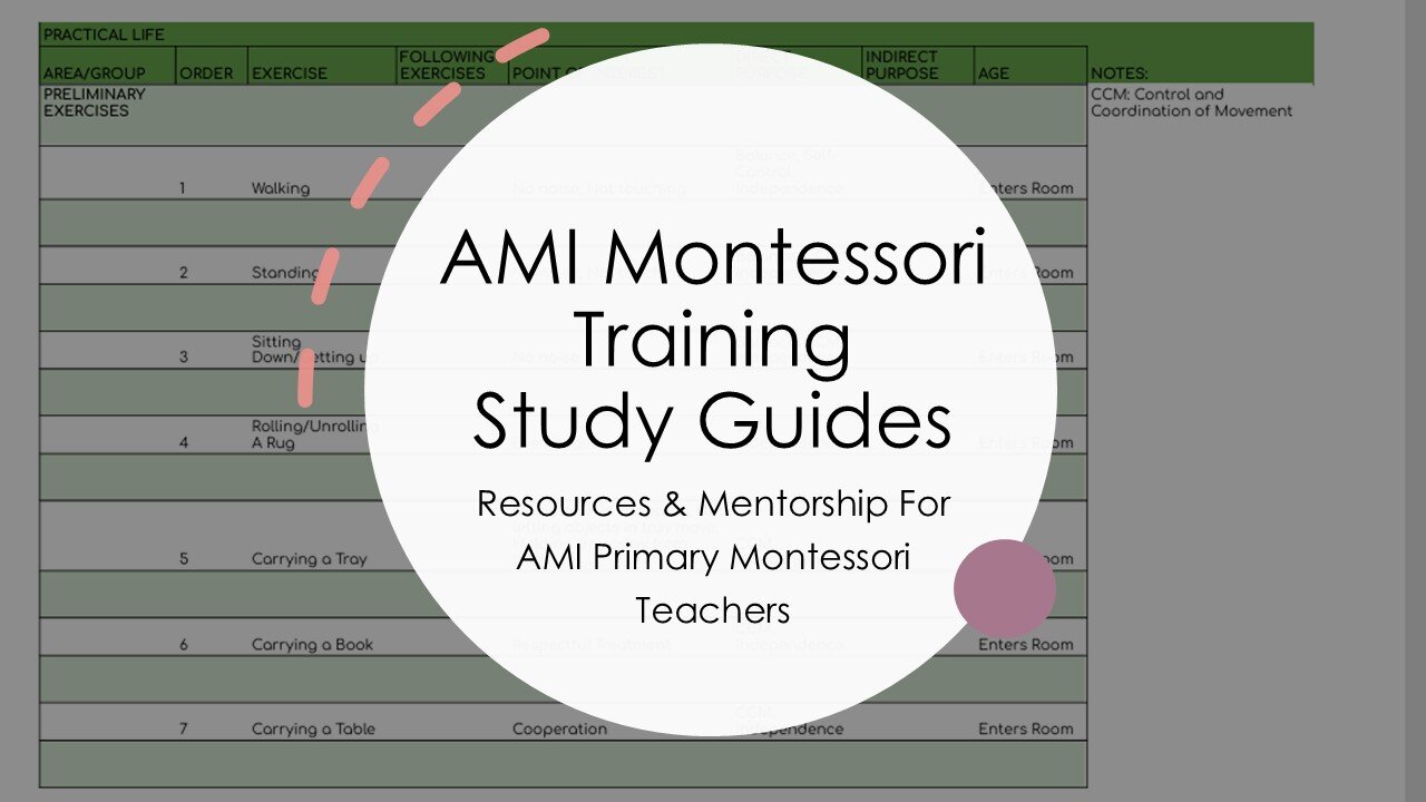 How to get AMI Montessori Study Guides, Mentorship, Consulting, and Direct Access to My Albums!