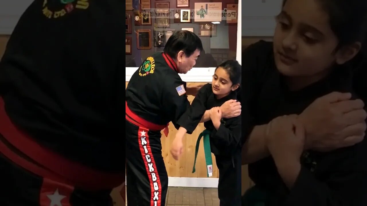 Shoulder Grab Self Defense For Juniors😱😳🥋#martialarts #youtubeshorts #capoeira #karate #viralshort