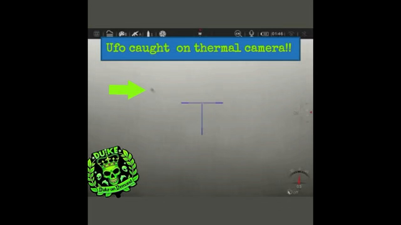 UFO caught on thermal rifle scope