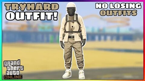 Easy Tan Joggers Invisible Torso Glitch Tryhard Modded Outfit (No Transfer) (GTA Online)