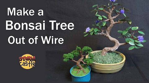 Make a bonsai tree out of wire