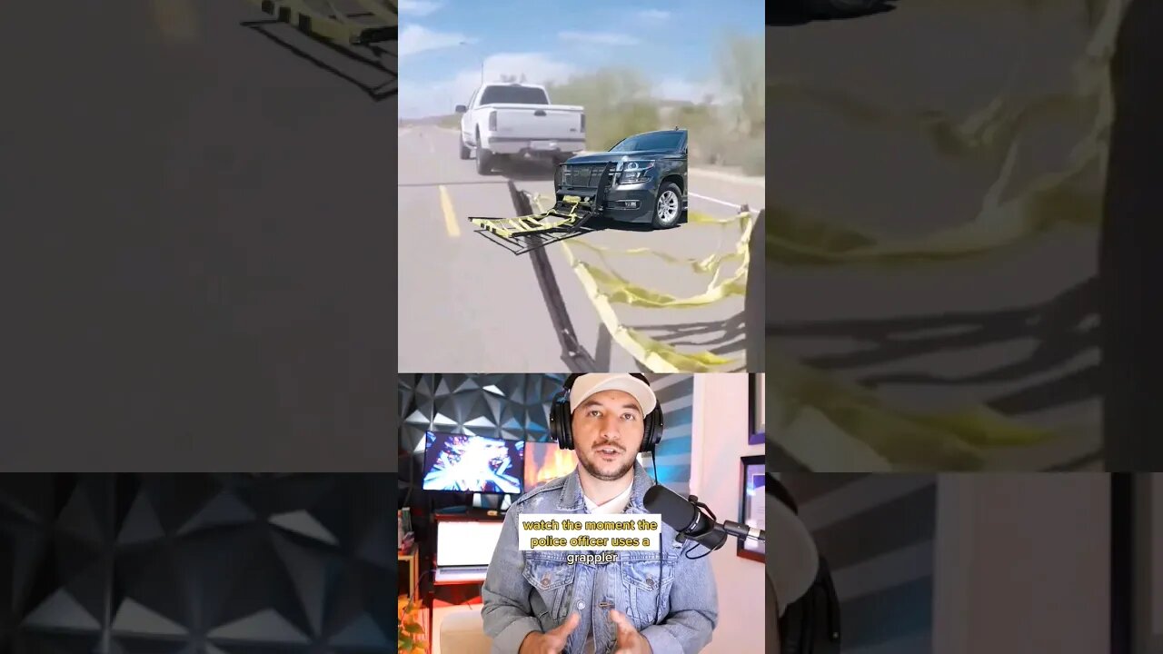 how cops stop cars with grappler