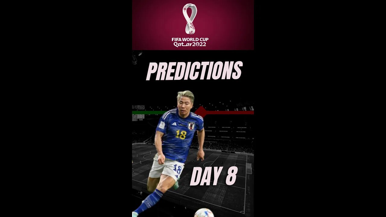 World Cup Betting Tips and Predictions, Day 8 including Spain vs Germany #shorts