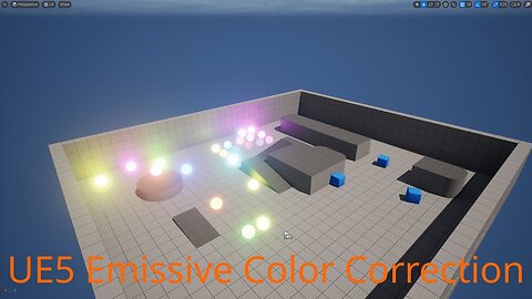 Unreal Engine 5 Color Correct Emissive Colors