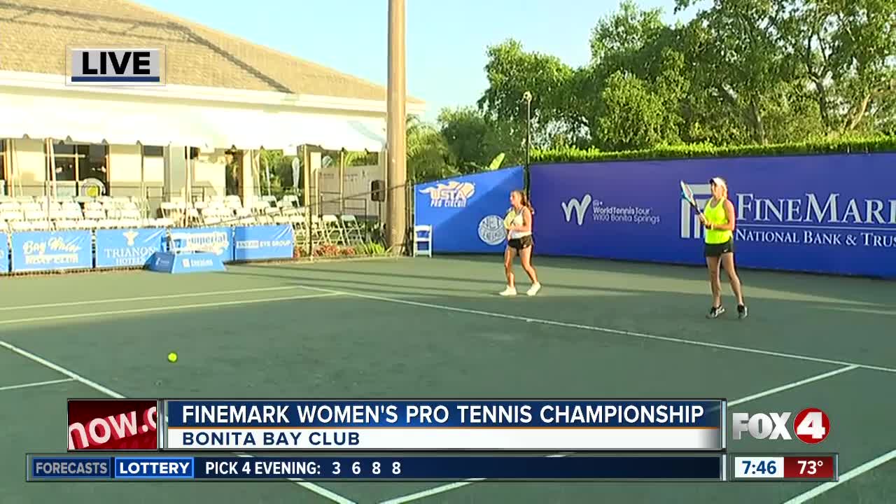 Finemark Women's Pro Tennis Championship 7:30 a.m.