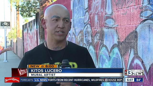 Artist says mural his way of giving back