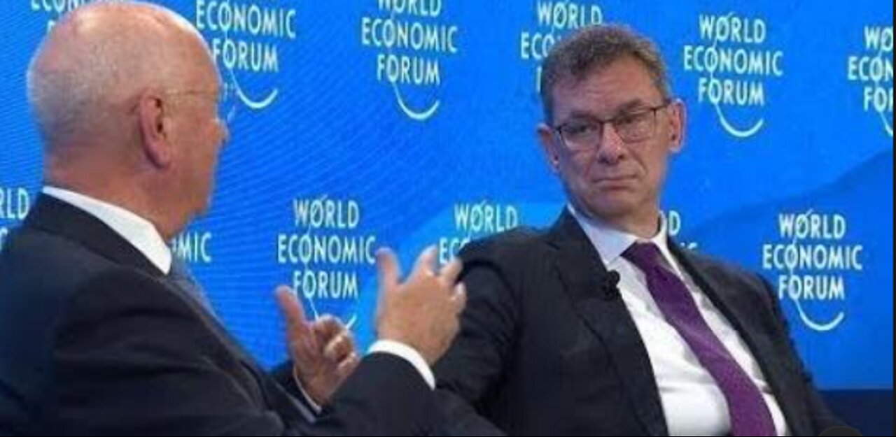 KLAUS E IL SUO AMICO DEL VAZZZZZINO BOURLA ATTACCANO "I COSPIRAZIONISTI" A DAVOS!