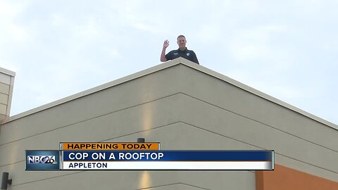 Cop on a roof top
