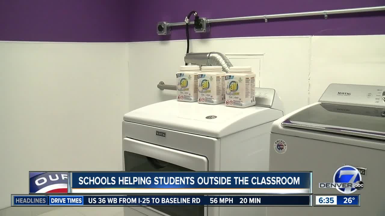 Wyatt Academy opens free laundry room for students and their families