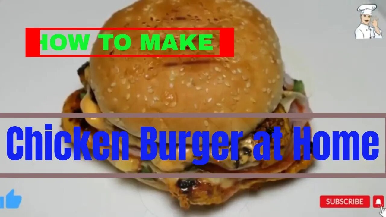 Grilled Chicken Burger || Chicken Burger