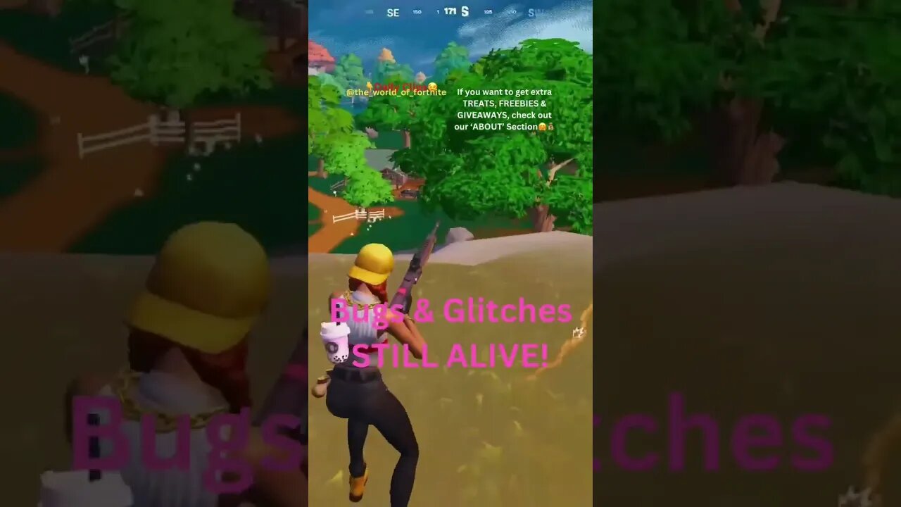 Bugs & Glitches STILL ALIVE! #fortnite #fortnitegiveaway #fortniteseason4 #rumble #glitch #bug #shot