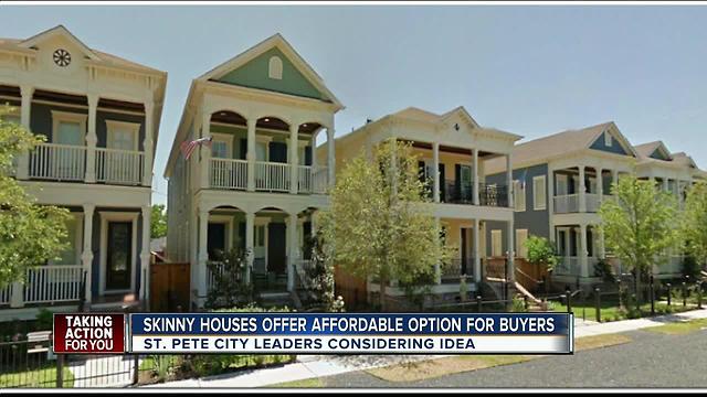 Leaders consider bringing "skinny", more affordable homes to St. Pete