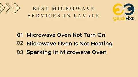 Get Microwave Repaired in Lavale .