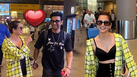 Lovebirds Kriti Kharbanda & Pulkit Samrat's Cute Moments at Airport After Romantic Goa Trip 😍🔥📸✈️