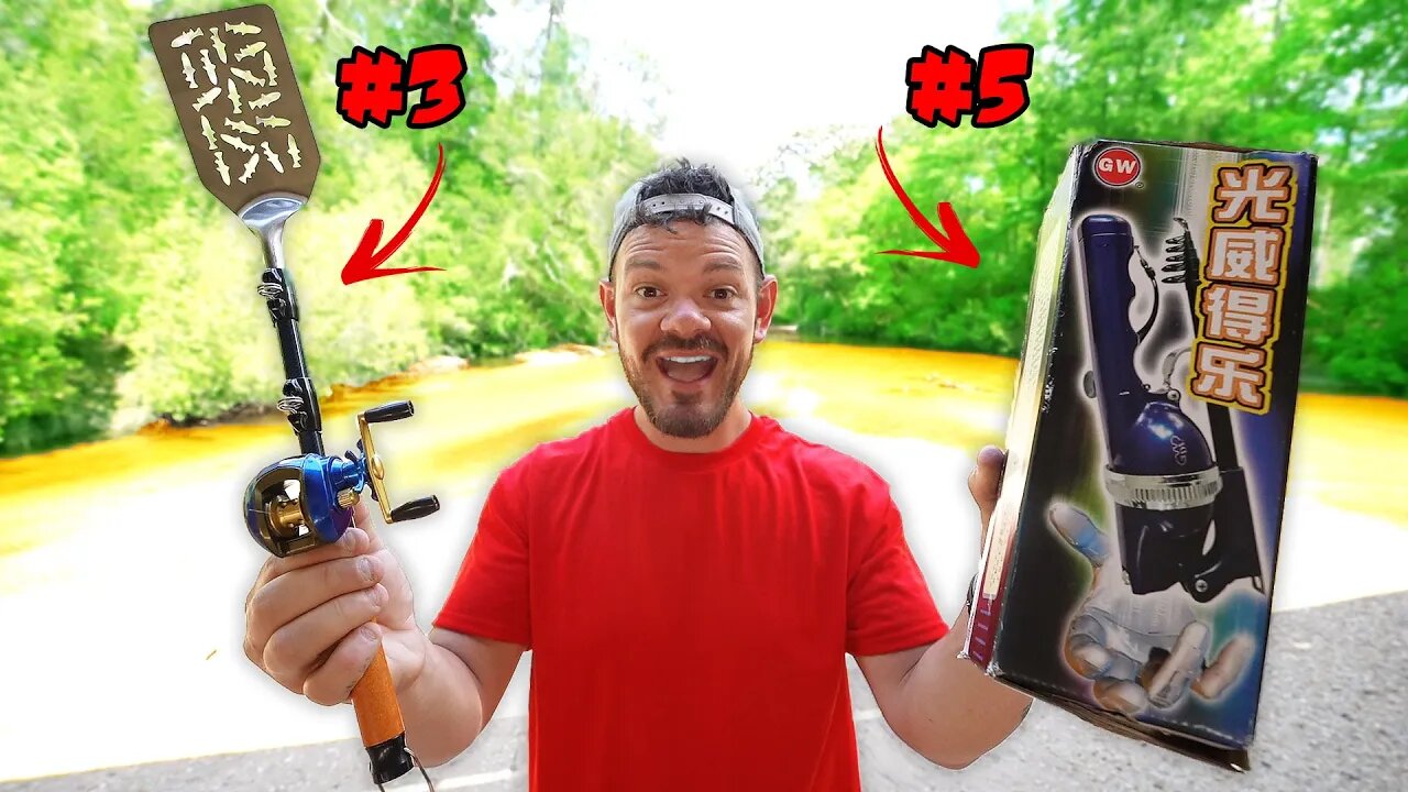 World's WEIRDEST Fishing Reels Challenge!