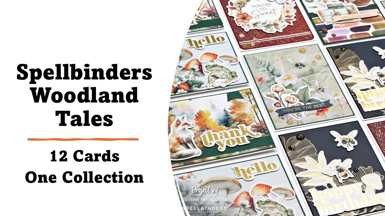 Spellbinders | Woodland Tales | 12 Cards 1 Collection