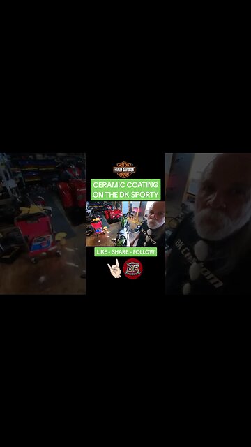 💥Ceramic Coating the DK Custom Harley Sportster #harleydavidson #shorts