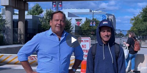 Steve Cortes attempts to help an illegal immigrant enter the DNC convention.