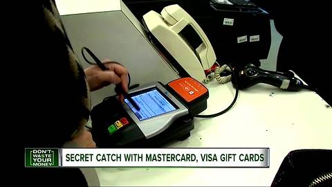 MasterCard, Visa gift cards have a frustrating secret