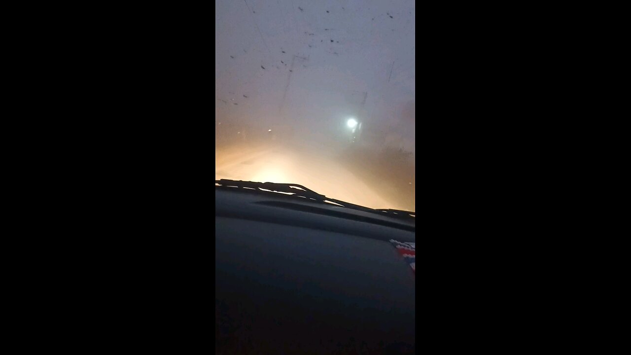 Driving in fog is very difficult