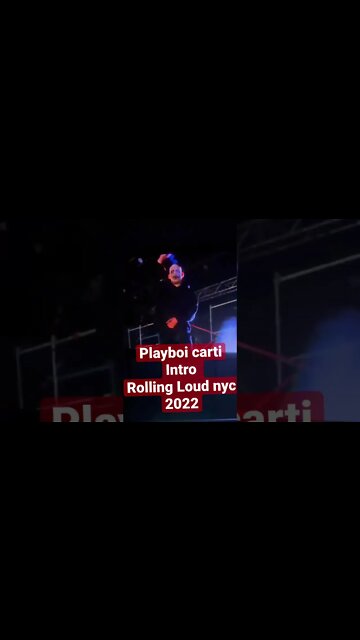 Playboi Carti intro 1 Rolling Loud Nyc 2022 #playboicarti #rollingloud #rollingloudnyc #explorepage