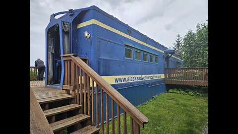 Evening of 22 July Moose Caboose lodging