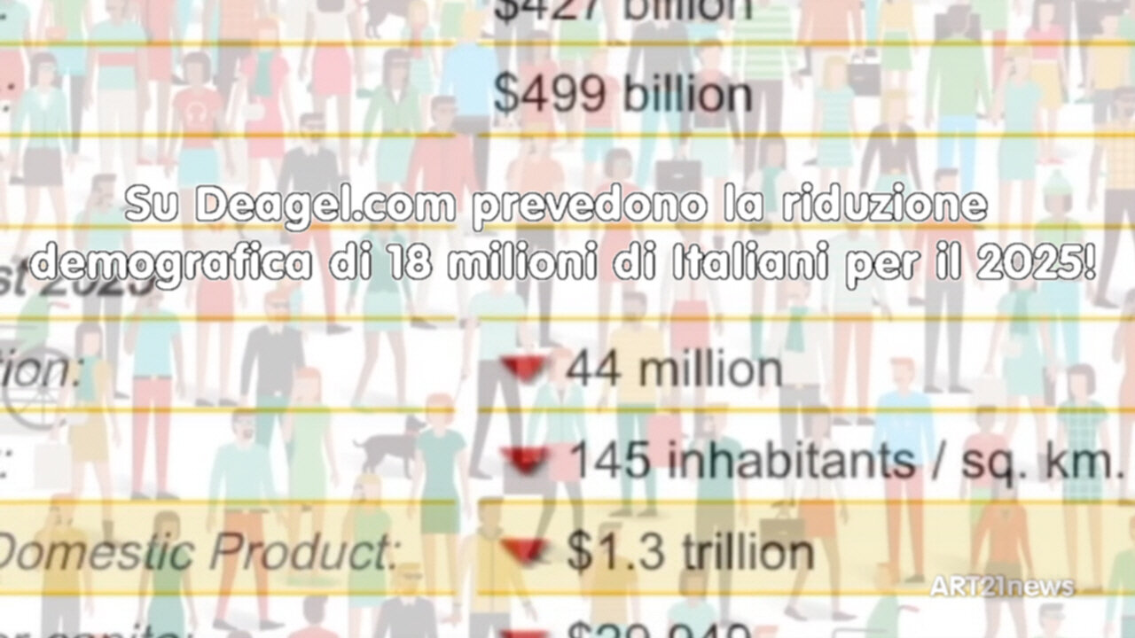 Su Deagel.com prevedono la riduzione demografica di 18 milioni di Italiani per il 2025!