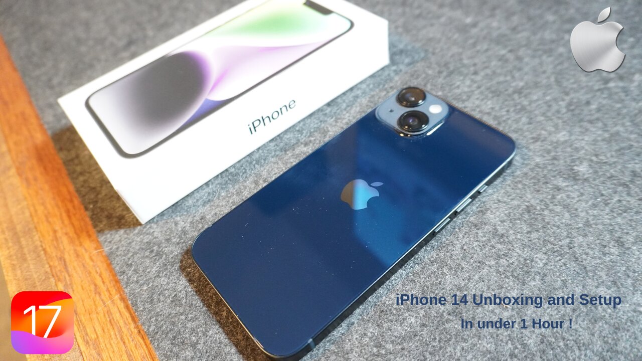 iPhone 14 Unboxing and Setup in under ONE Hour. #appleiphone14