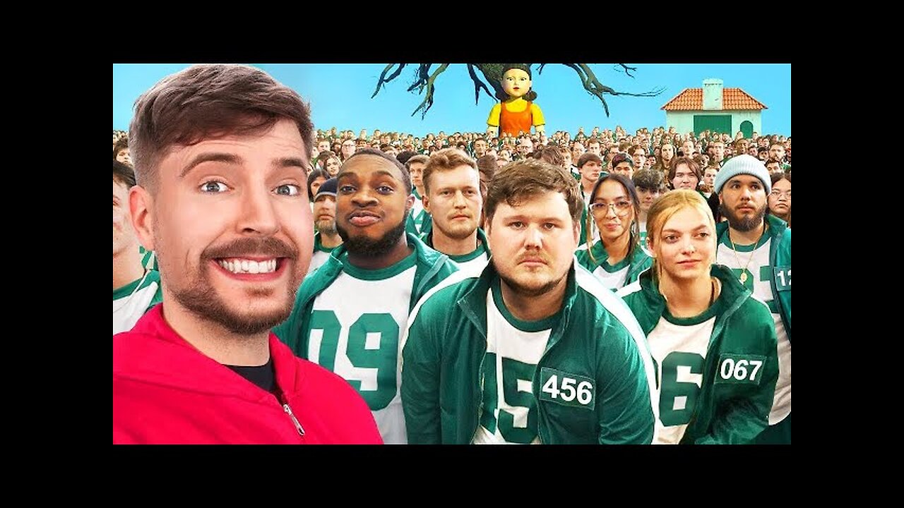 squid game behind the scenes mr beast