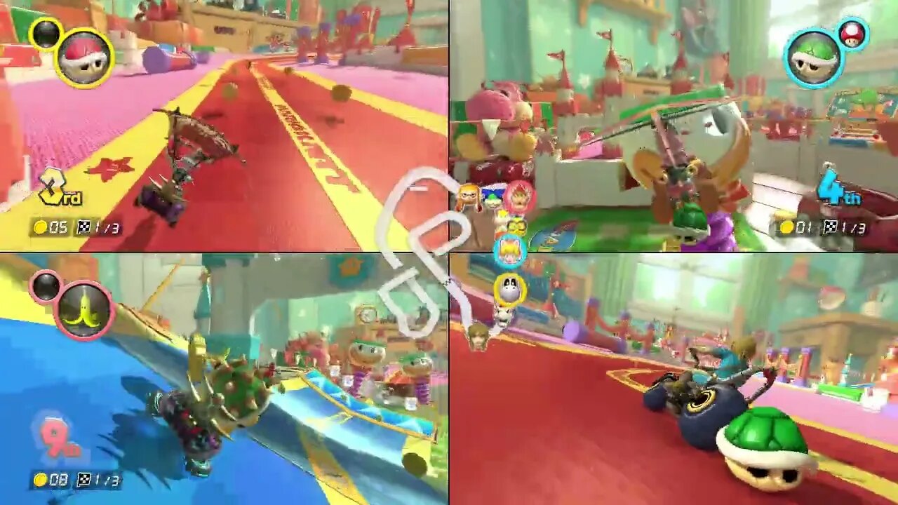 Family race day 200cc on Mario kart